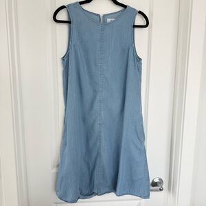 THREAD + SUPPLY | Blue Sleeveless Dress with Pockets